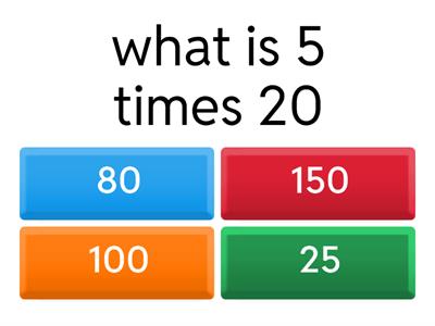 times tables