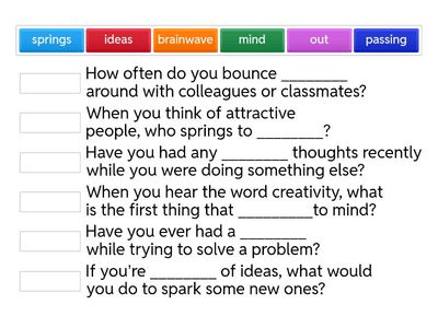 C1 Roadmap 3A - phrases connected to ideas 