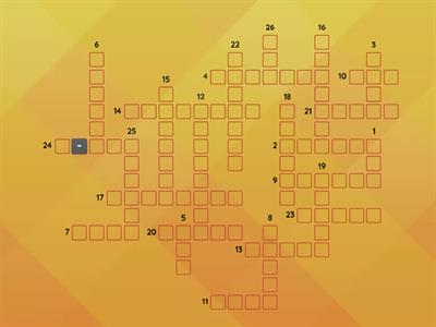 Try the alphabet crossword