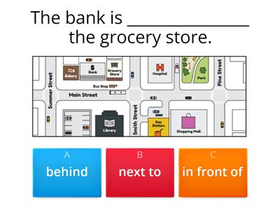 Choose the correct preposition.