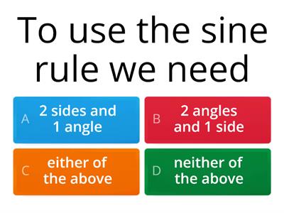 Sine and Cosine Rule