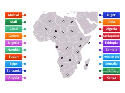 Africa - joc educativ tari 