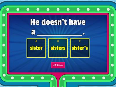 Plural Nouns vs. Possessive Nouns