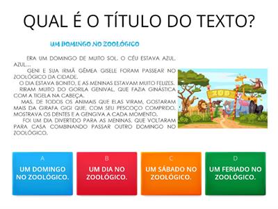 INTERPRETAÇÃO DE TEXTO 