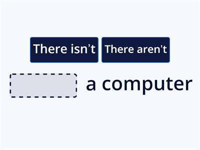 There isn't\ there aren't