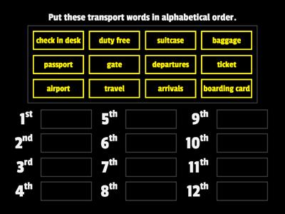 ESOL E3 Alphabetical Order 3