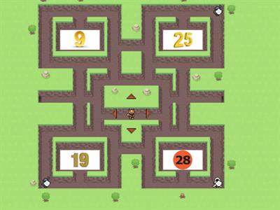 los numeros 1-30 maze chase