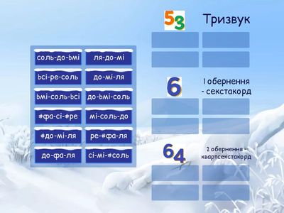 6(8) БІЛЕТ 6. Тризвук та його обернення