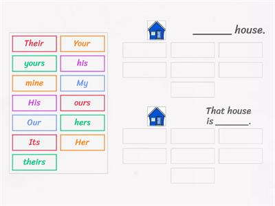 Possessive adjectives and pronouns