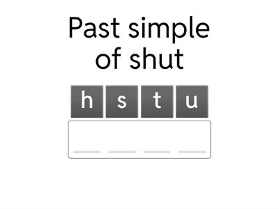 Write the past simple