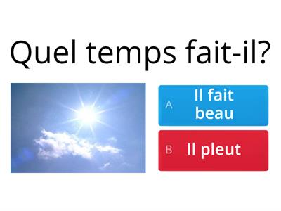 Vocabulaire - La météo