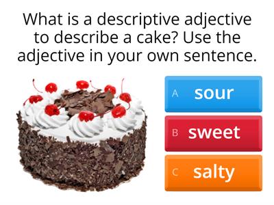 Descriptive adjectives 