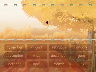 Months. Listen and choose. 