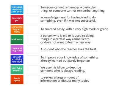 IELTS 6.5 Vocabulary: Education idioms