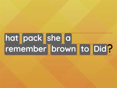 Past simple - Yes/No questions