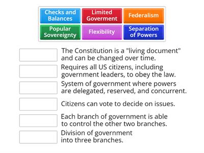 6 Principles of Government