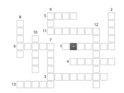 Bugs Team 2 Unit 1 Clothes crossword