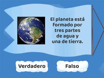 Distribución de la tierra y del agua en el planeta