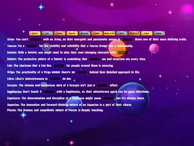 Astrology. Complete and discuss whether these are true
