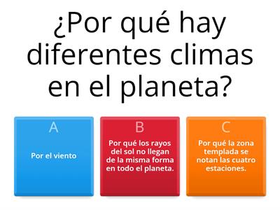  Repaso para la evaluación mixta del segundo trimestre, materia zonas climáticas y relieve.  