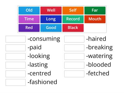 Forming Compound Adjectives