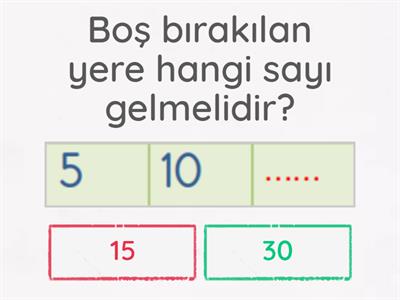 Beşer Ritmik Sayma Oyunu