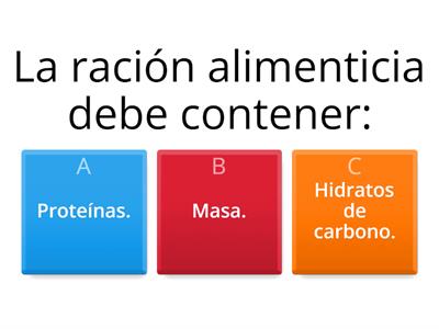 Anatomía-Ración alimenticia