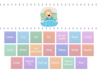 Let’s review verbs. (Vamos a repasar los verbos)