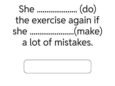 Edited First conditional