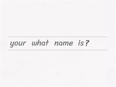 Warm up questions for the first lesson