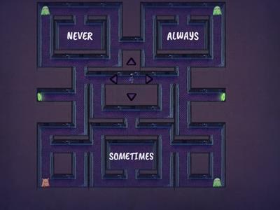 MAZE CHASE Kids 4 - NEVER/SOMETIMES/ALWAYS