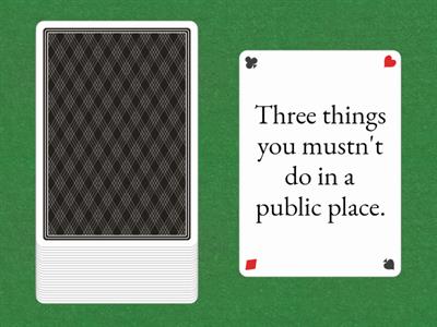 4A Three things (modals of obligation)