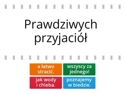 Przyjaźń - przysłowia