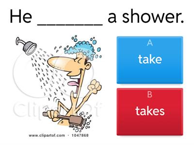 Present simple third person