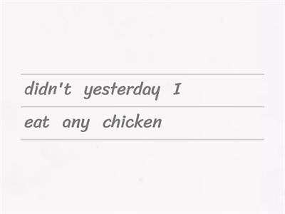 Past simple negative form