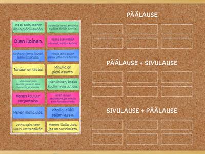 Päälause ja sivulause