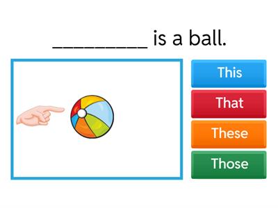 Grade 1 - This that these those