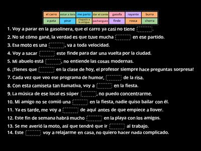 Argot coloquial DELE B2