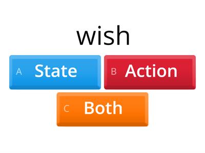 State/action verbs or both
