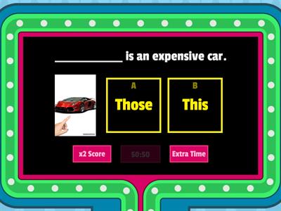 Demonstrative Adjectives 