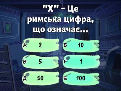  РИМСЬКІ ЦИФРИ 5 клас