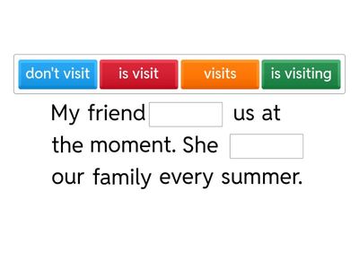 Present Simple vs. Present Continuous
