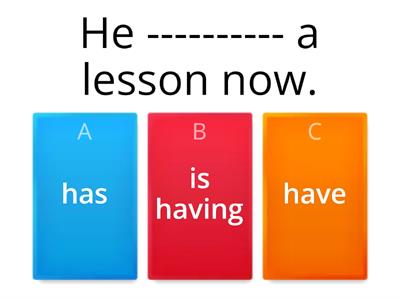 TENSES (SIMPLE PRESENT OR PRESENT CONTINUOUS)