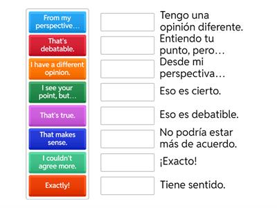 Agreeing & Disagreeing Expressions