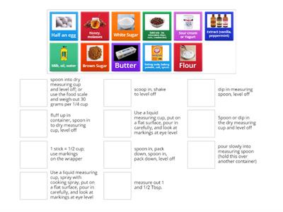 Measuring Baking Ingredients
