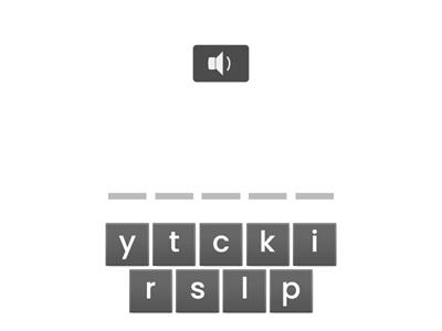 Beginning and Ending Blends Spelling list