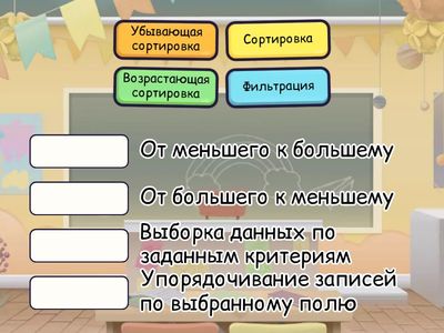 Сортировка и фильтрация данных