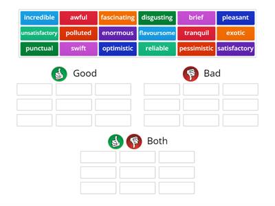 Adjectives for writing