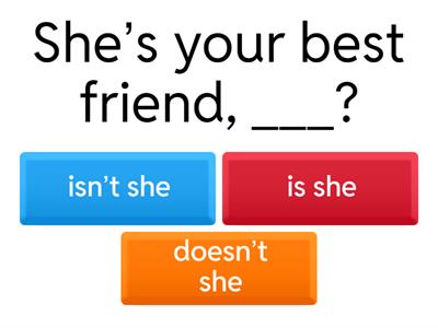 Tag Questions Set - Warm up