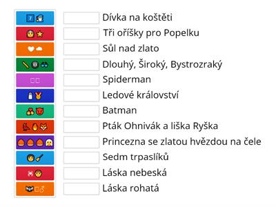 Pohádkový/filmový emoji kvíz